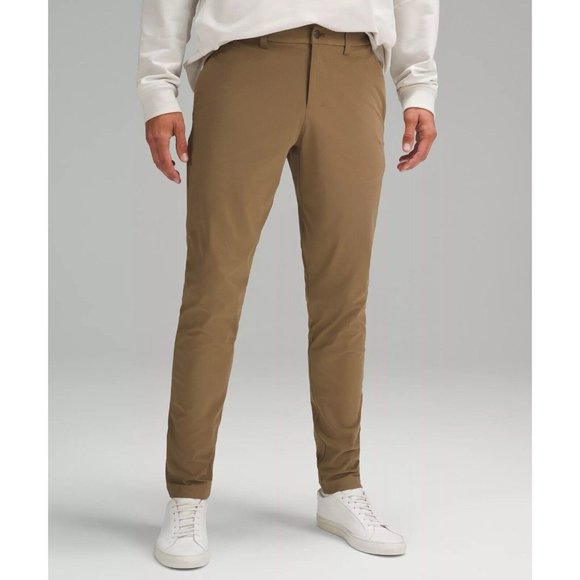 Lululemon ABC Slim-Fit 5 Pocket Khaki Pants Men's Size 28x32 Utilitech Artifact - Picture 1 of 6
